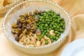 Broad bean or fava bean, Peas and Cashews roasted with salty