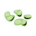 Broad bean icon, vector illustration