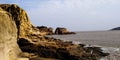 Broad sea, lighthouses, beautiful coastline, fishing boats, fishermen working