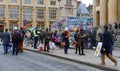 Broad Street, Oxford, UK, 27th November 2016: Art installation b