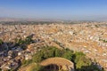 Broad view over the western part of Granada Royalty Free Stock Photo