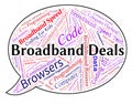 Broadband Deals Indicates World Wide Web And Agreement Royalty Free Stock Photo