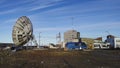 Broadcast antenna urban landscape, rio grande, argentina