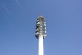 Broadcast tower on building .Antenna and system for comunication Royalty Free Stock Photo