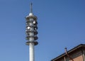 Broadcast tower on building .Antenna and system for comunication