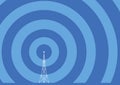 Broadcast tower illustration