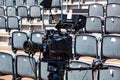 Broadcast TV Camera at a live sporting event