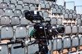 Broadcast TV Camera at a live sporting event