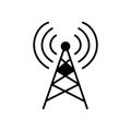 Broadcast vector icon which can easily modify or edit. Royalty Free Stock Photo