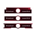 Set of lowerthird design