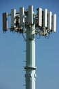 Broadcasting communication tower Royalty Free Stock Photo