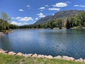 Broadmoor Lake in Colorado Springs Royalty Free Stock Photo