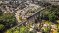 Broadsands Viaduct by drone Royalty Free Stock Photo