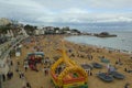 Broadstairs beachfront in summer, Kent UK