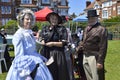 BROADSTAIRS, KENT/UK-JUNE 22 2019: Visitors enjoy the annual Dickens Festiva