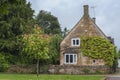 Pretty Cottages with climbing plants in the village of Broadway, in the English county of Worcestershire, Cotswolds, UK Royalty Free Stock Photo