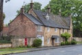 Pretty Cottages with climbing plants in the village of Broadway, in the English county of Worcestershire, Cotswolds, UK Royalty Free Stock Photo