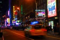 Broadway at night, Manhattan, NY. Royalty Free Stock Photo
