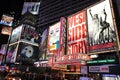 Broadway show advertisements Royalty Free Stock Photo