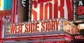 Broadway show advertisements Royalty Free Stock Photo