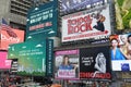 Broadway shows posters in Times Square, New York City