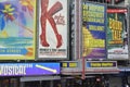 Broadway shows posters in Times Square, New York City