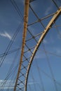 The Broadway Street Bridge spanning over the Arkansas Rive Royalty Free Stock Photo