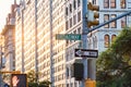 Broadway street sign near Union Square Park in New York City Royalty Free Stock Photo