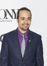 Broadway Superstar: Lin-Manuel Miranda at Meet the Nominees for the 2016 Tonys in NYC Royalty Free Stock Photo