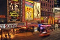 Broadway Theater District Royalty Free Stock Photo