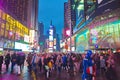 Broadway Times Square at night, New York Royalty Free Stock Photo