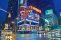 Broadway Times Square at night, New York Royalty Free Stock Photo