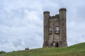 Broadway Tower is a folly on Broadway Hill, near the large village of Broadway, in the English county of Worcestershire, Cotswolds Royalty Free Stock Photo