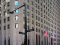 Broadway and Wall Street Crossroad, Manhattan, New York Royalty Free Stock Photo