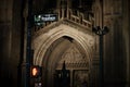 Broadway and Wall Street Signs at the night, Manhattan Royalty Free Stock Photo