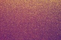 Brocade surface, sparkly fabric. Golden and purple tinsel, metallic shimmer texture of material, glimmering wall background, shiny Royalty Free Stock Photo