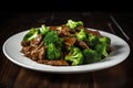 Broccoli beef food asian. Generate Ai Royalty Free Stock Photo