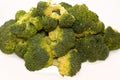 Broccoli (Brassica oleracea var. italica), an edible green plant in the cabbage family (family Brassicaceae Royalty Free Stock Photo