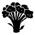 Broccoli cabbage silhouette icon