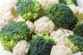 Broccoli & cauliflower Royalty Free Stock Photo
