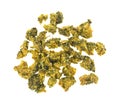 Broccoli crunchies on a white background Royalty Free Stock Photo