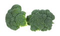 Broccoli Florets White Background Royalty Free Stock Photo