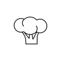 Broccoli icon element of vegetables icon for mobile concept and web apps. Thin line broccol icon can be used for web and mobile. Royalty Free Stock Photo