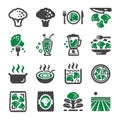 Broccoli icon set