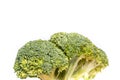 Broccoli is isolated on a white background