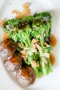 Broccoli with oyster sauce