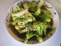 Broccoli with oyster sauce