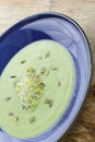 Broccoli puree soup. Royalty Free Stock Photo