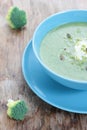 Broccoli puree soup. Royalty Free Stock Photo