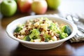 broccoli raisin salad with diced apples for extra crunch